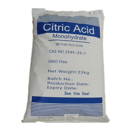 White crystalline powder of Citric Acid