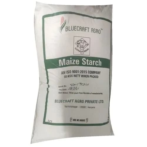 Maize Starch Powder used in Pharmaceuticals and Cosmetics