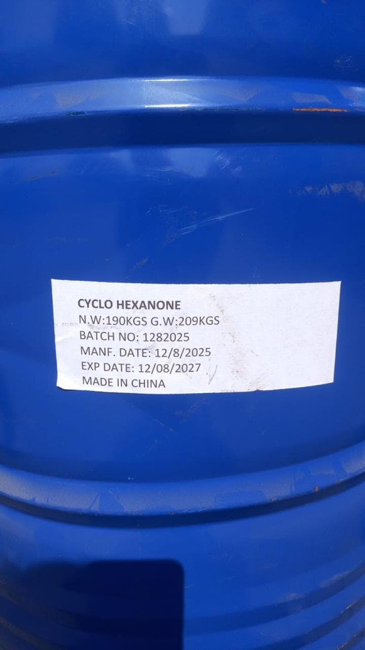 Cyclo Hexanone bulk packaging for industrial use