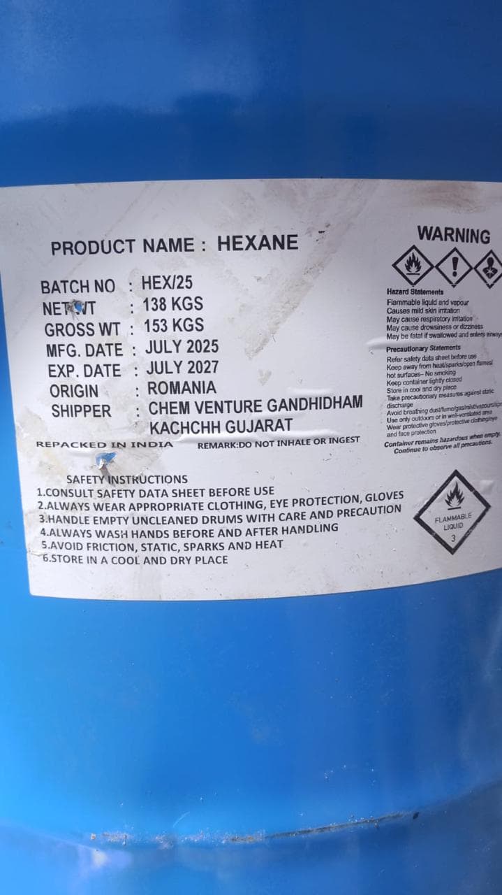Hexane chemical product image