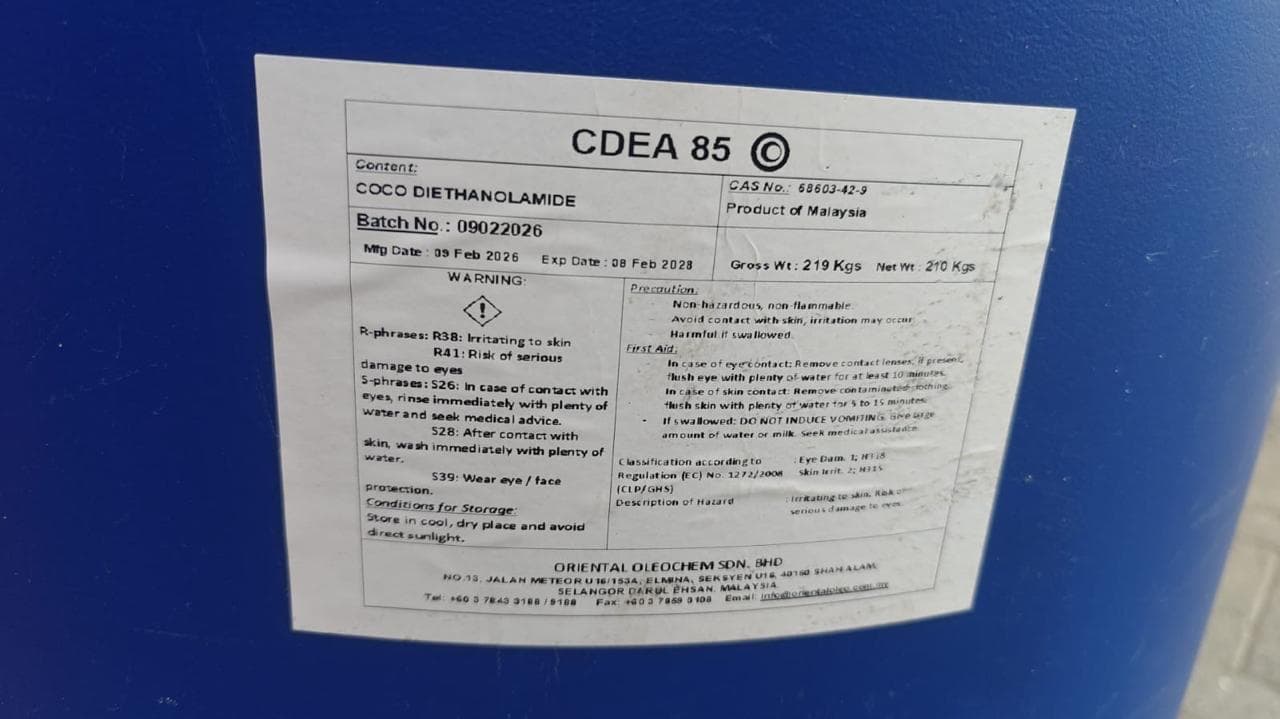 CDEA 85 Coco Diethanolamide packaging image