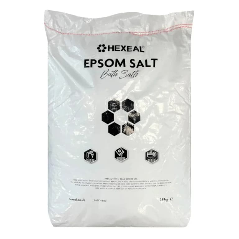 HEXEAL EPSOM SALT Bath Salts in a polypropylene bag