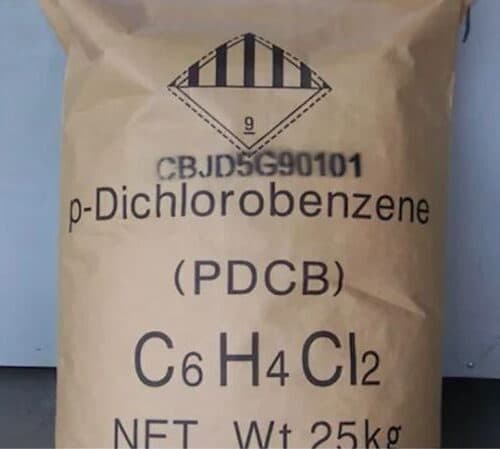 p-Dichlorobenzene liquid in a laboratory setting