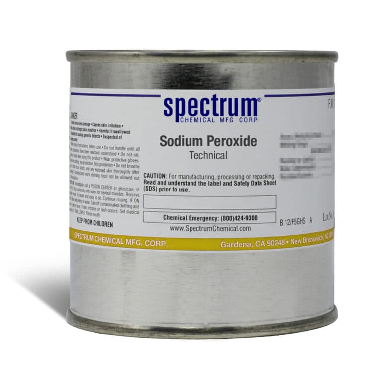 Sodium Peroxide white crystalline solid used for industrial cleaning and disinfection