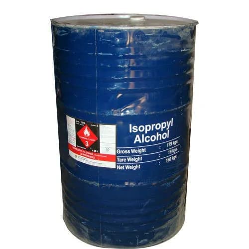 Isopropyl Alcohol in a drum for industrial cleaning and disinfection