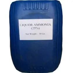LIQUOR AMMONIA in a 50-liter container