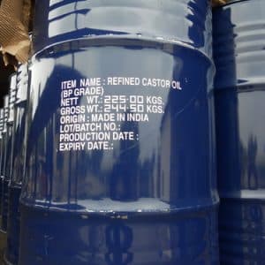 Refined Castor Oil in a 225 kg drum