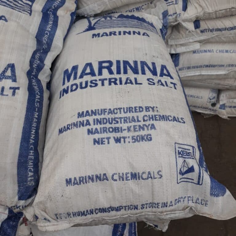 MARINNA INDUSTRIAL SALT packaged in a polypropylene bag