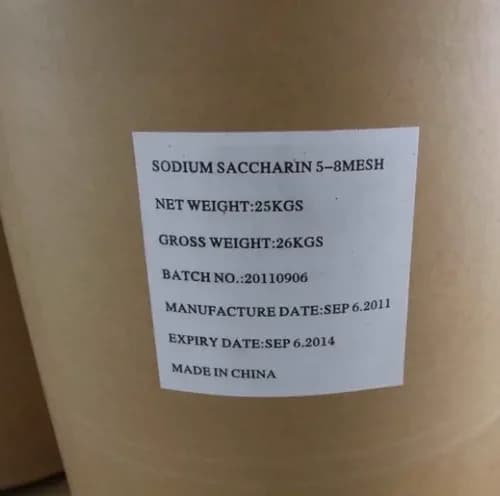 Sodium Saccharin 5-8 Mesh white crystalline powder