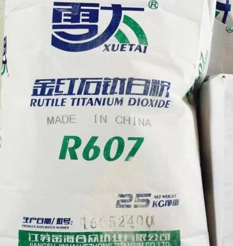 Rutile Titanium Dioxide pigment in a container
