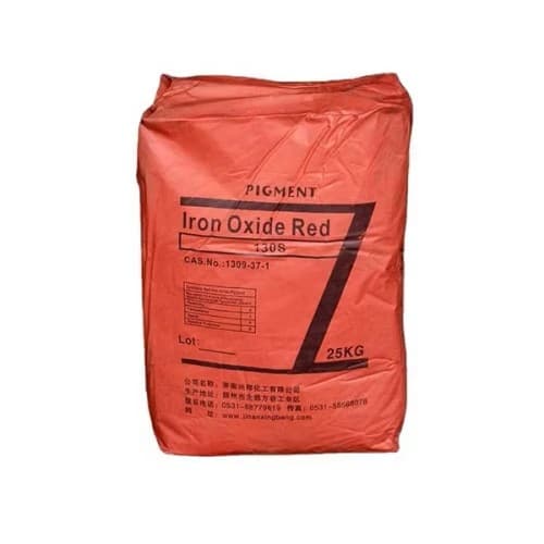 Iron Oxide Red pigment in a 25 kg bag