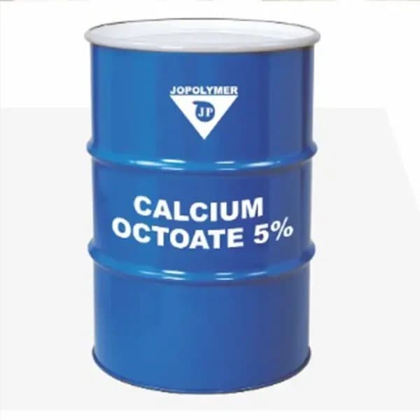Pale yellow liquid Calcium Octoate 5% in steel drum packaging