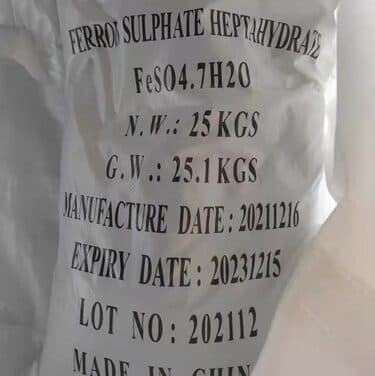 Ferrous Sulphate Heptahydrate 25 kg packaging