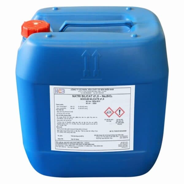 NATRI SILICAT 1.6 sodium silicate in a plastic drum
