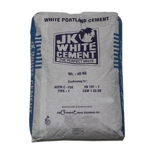 JK White Cement 40 KG packaging
