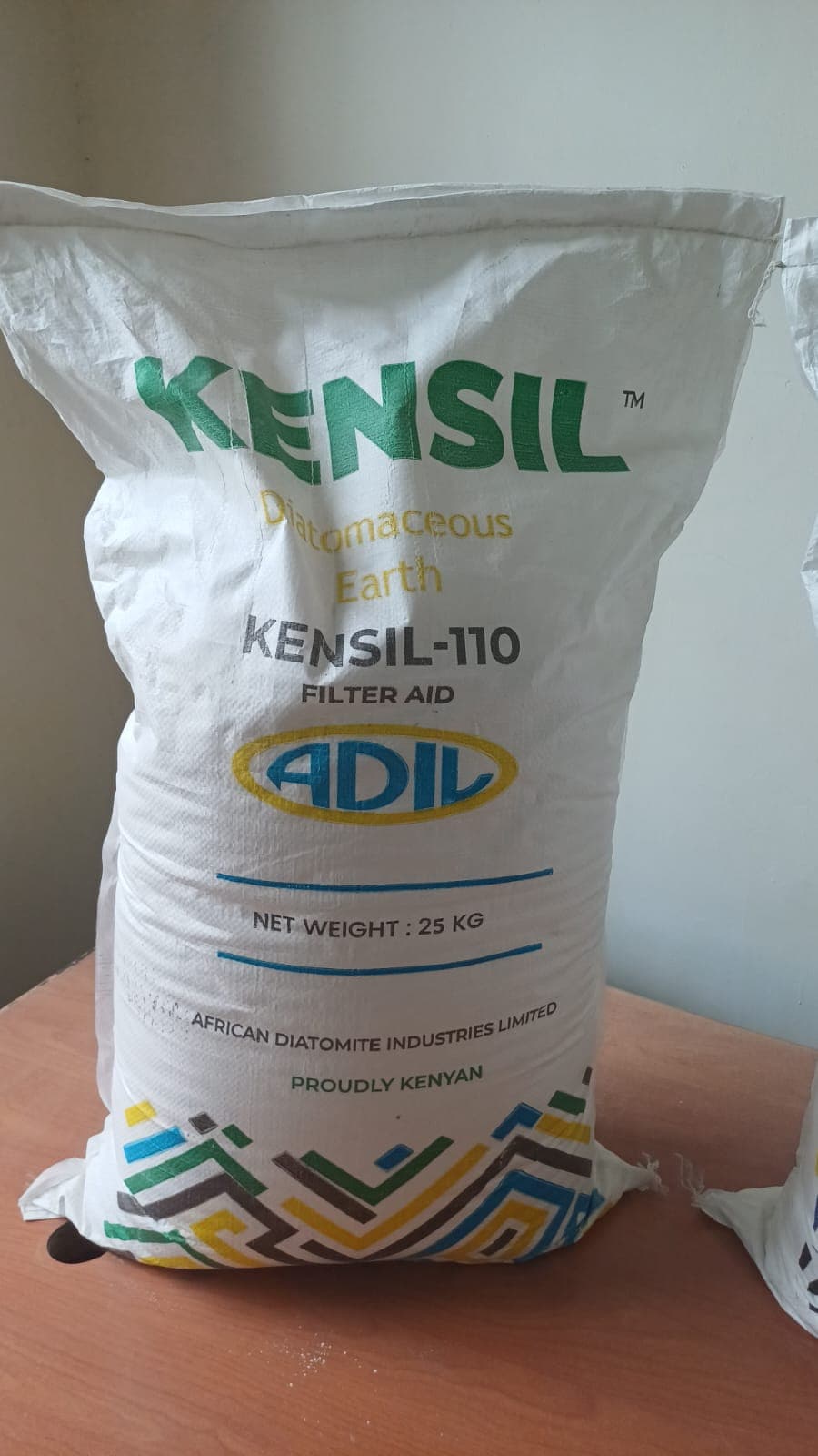 KENSIL-110 Diatomaceous Earth Filter Aid in 25 kg packaging