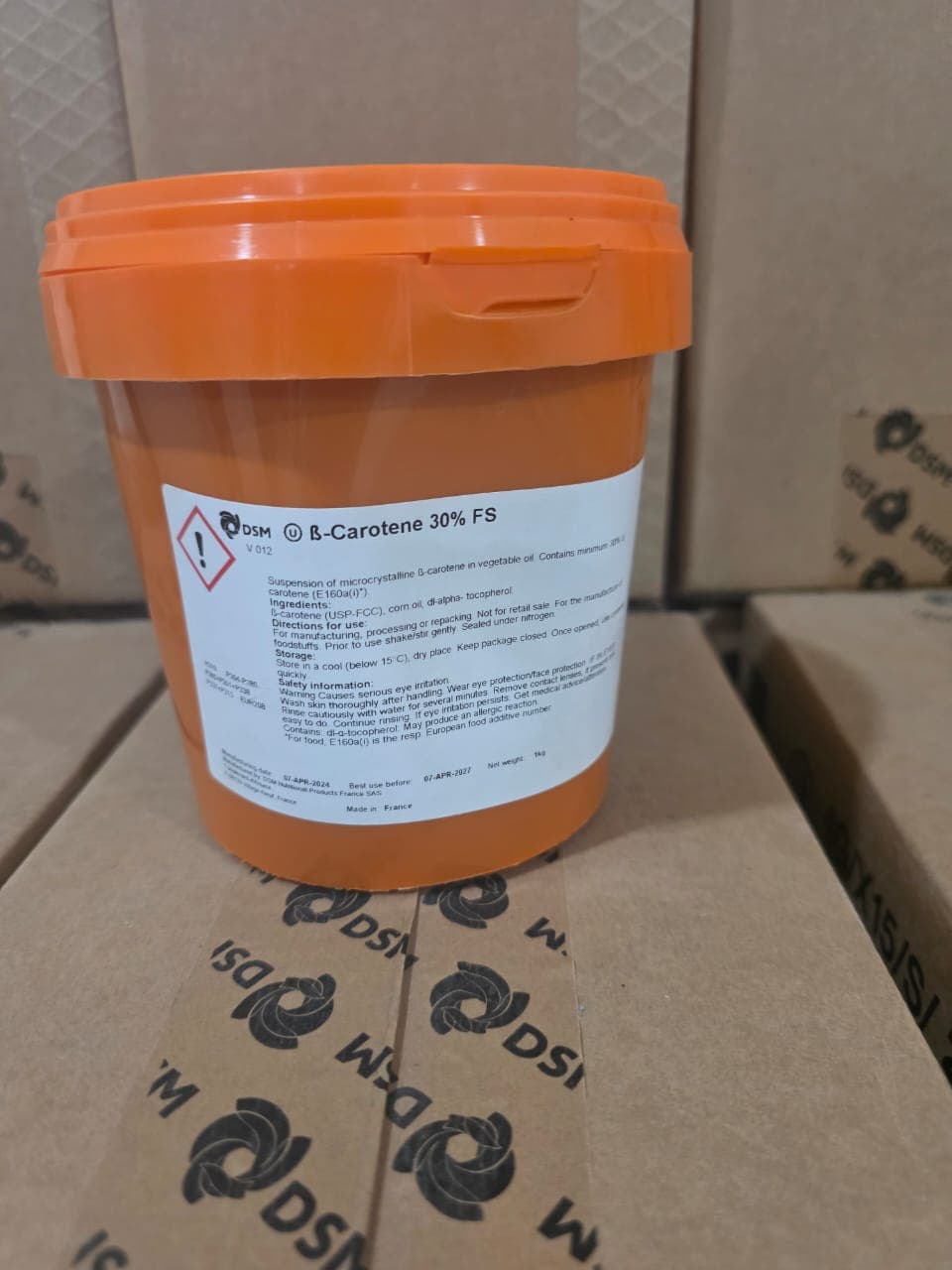 Image of ß-Carotene 30% FS product packaging from DSM