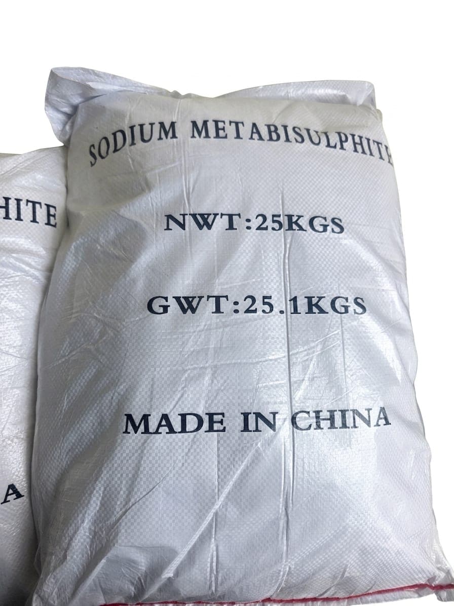 Sodium Metabisulphite 25 kg packaging