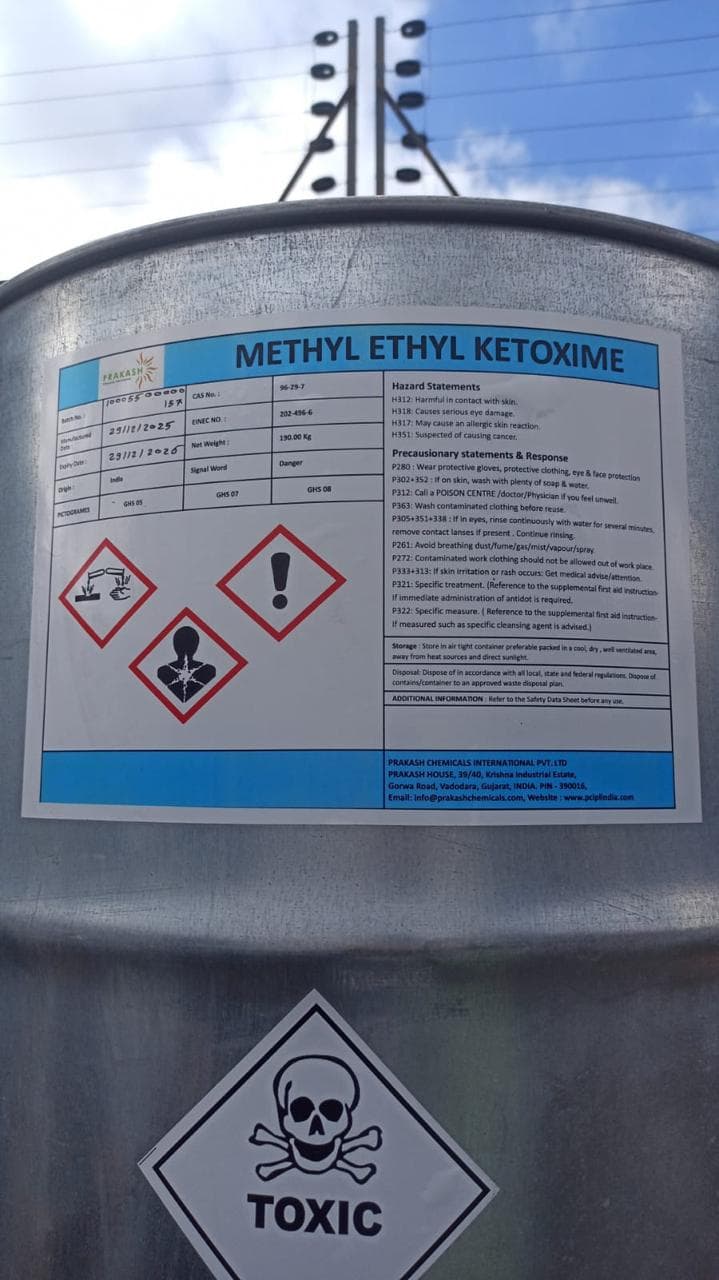 Methyl Ethyl Ketoxime packaging image