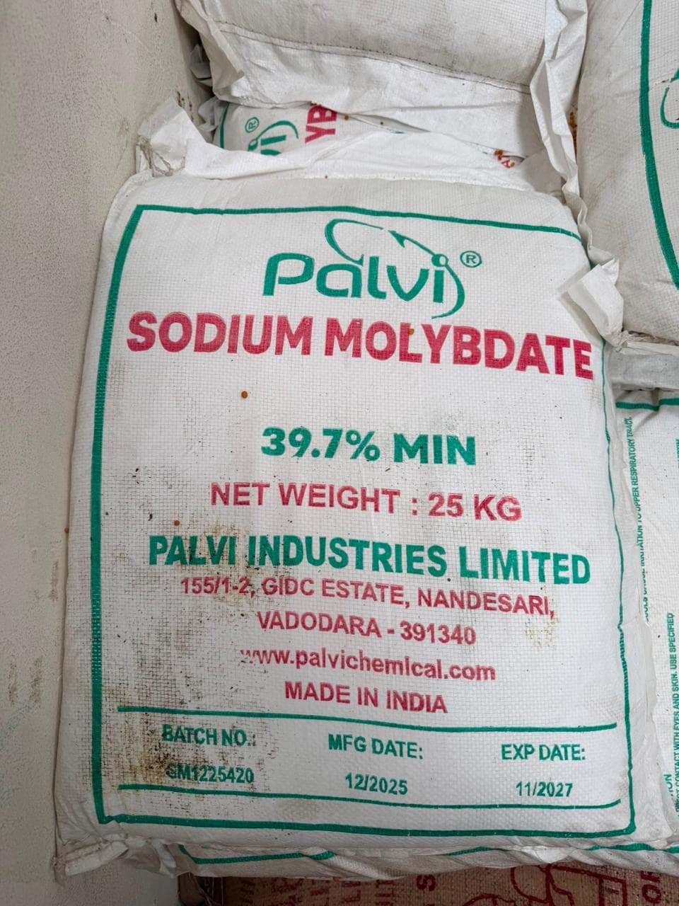 Sodium Molybdate product image from Palvi Industries